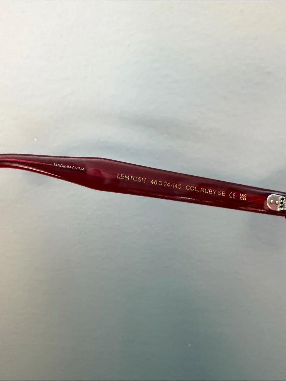 MOSCOT LEMTOSH 46 Ruby SE Special Edition Red Gradient Sunglasses 46-24-145